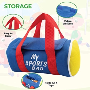 Etna My Sports Bag Plush Toy Play Set for Toddlers