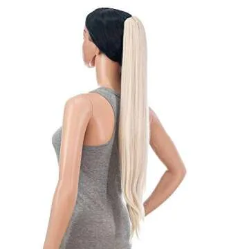 SWACC 28-Inch Straight Claw Clip Ponytail Extensions