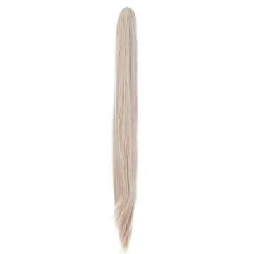 SWACC 28-Inch Straight Claw Clip Ponytail Extensions