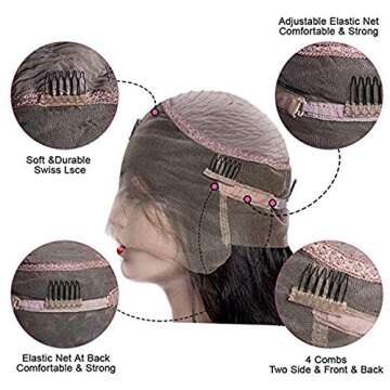 Water Wave 360 Lace Frontal Wigs for Black Women