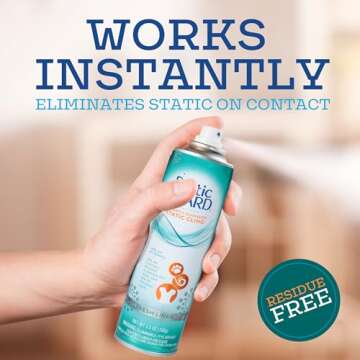 Static Guard Fabric Spray, Fresh Linen Scent, 5.5 Ounce Can