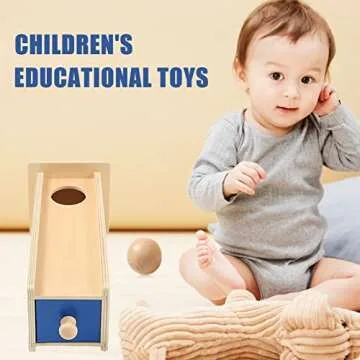 LEADER JOY Montessori Materials Object Permanence Box for Toddlers (Object Permanence Box w/Drawer)