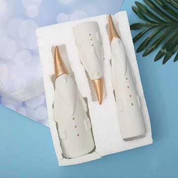 MaxSimple Ceramic Santa Claus Statues for Christmas Decor