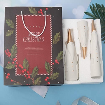 MaxSimple Ceramic Santa Claus Statues for Christmas Decor