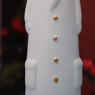 MaxSimple Ceramic Santa Claus Statues for Christmas Decor