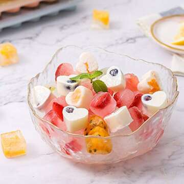 Heart-Shaped Silicone Ice Cube Tray for Party Fun