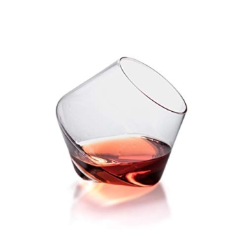 Sempli Cupa-Rocks Tumbler Glasses Set of 2 - Hand Blown Whiskey Glasses for Scotch, Bourbon & Brandy, Lead-Free Crystal, Swirling Aeration, Ultra Clear - 9.25 oz