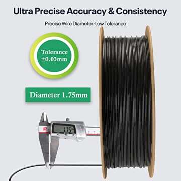 Ender PLA + 1.75mm Filament, Neatly Wound 3D Printer PLA Pro Filament, 1kg Spool (2.2lbs), Dimension...