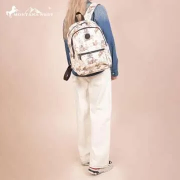 Montana West Backpack for Women Western Travel Backpack Purse Casual Daypack for Laptop College