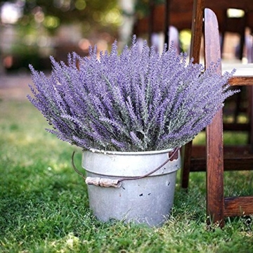 Lifelike UV Resistant Artificial Lavender Flowers for Decor