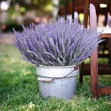 Lifelike UV Resistant Artificial Lavender Flowers for Decor