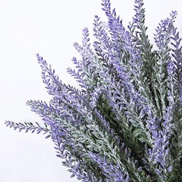 Lifelike UV Resistant Artificial Lavender Flowers for Decor
