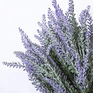 Lifelike UV Resistant Artificial Lavender Flowers for Decor