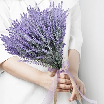Lifelike UV Resistant Artificial Lavender Flowers for Decor