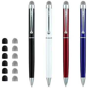 ChaoQ Stylus Pen 4-Pack: Hybrid Mesh & Ballpoint for Touch Screens