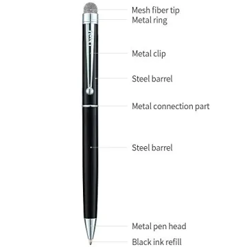 ChaoQ Stylus Pen 4-Pack Hybrid Mesh Ballpoint Touch Screen