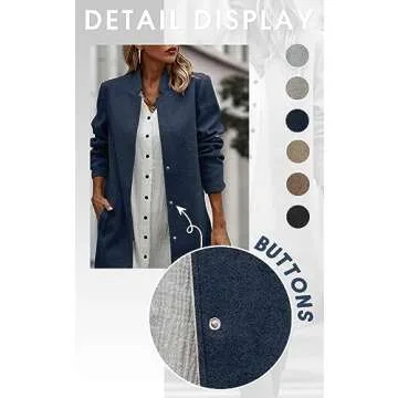 Stylish Angashion Women's Casual Blazer Jacket for Every Occasion