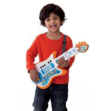 VTech Strum and Jam Kidi Musical Guitar Band (Frustration Free Packaging) , White