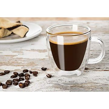 JoyJolt Savor Double Wall Espresso Mugs - Set of 2