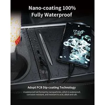 JOWUA Mini LED Hub for Tesla Model Y & 3 with USB Ports