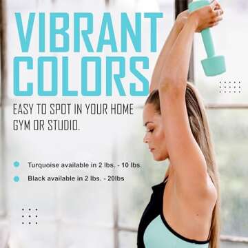 ZIVA 3lb Rubber Tribell Dumbbell Pairs for Strength Training