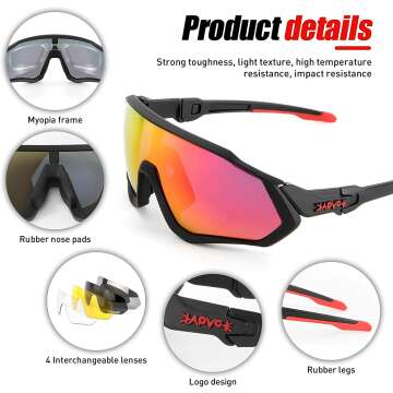 KAPVOE Polarized Cycling Sunglasses for Every Adventure