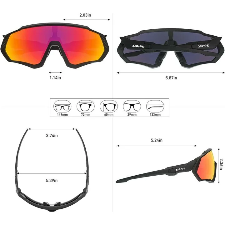 KAPVOE Polarized Cycling Sunglasses for Every Adventure