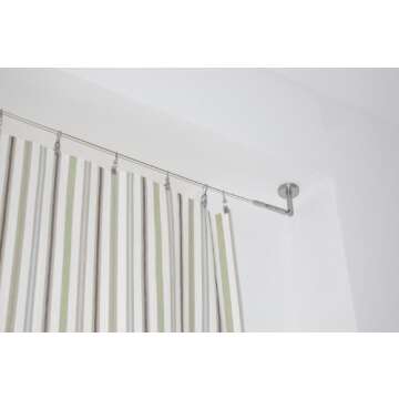 Ikea DIGNITET Curtain Drapes Wire 197" Set with Clips