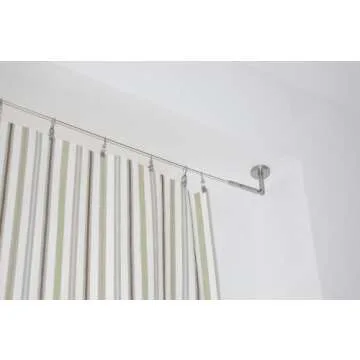 Ikea DIGNITET Curtain Drapes Wire 197" Set with Clips