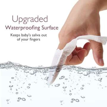 Momcozy Baby Finger Toothbrush, Baby Wipes Toothbrush, Tooth and Gum Wipes Tongue Cleaner, Baby Oral...