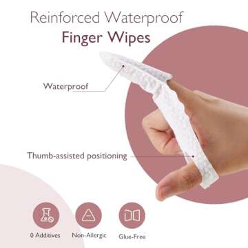 Momcozy Baby Finger Toothbrush, Baby Wipes Toothbrush, Tooth and Gum Wipes Tongue Cleaner, Baby Oral Cleaner, Infant Toothbrush Toddler Toothbrush 30 Count