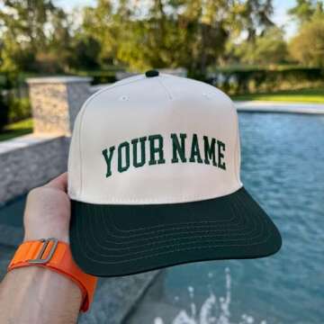 Custom Embroidered Baseball Cap Personalized Embroidery Baseball Cap #0134