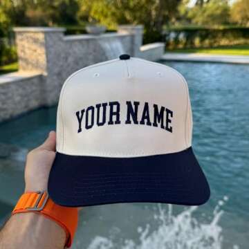 Custom Embroidered Baseball Cap Personalized Embroidery Baseball Cap #0134