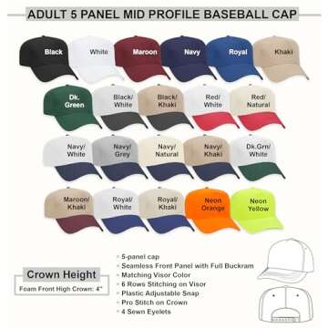 Custom Embroidered Baseball Cap Personalized Embroidery Baseball Cap #0134