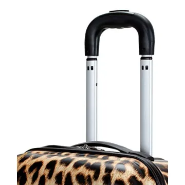 Rockland Safari Hardside Spinner Luggage Set in Leopard - 3 Piece
