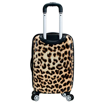 Rockland Safari Hardside Spinner Luggage Set in Leopard - 3 Piece