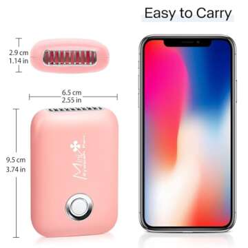 Rechargeable Mini Lash Fan for Eyelash Extensions - Buqikma