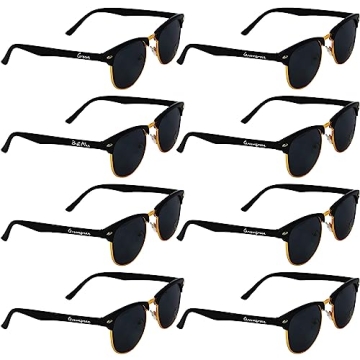 BachpartyGifts Groomsmen Proposal Gift Sunglasses Set of 8
