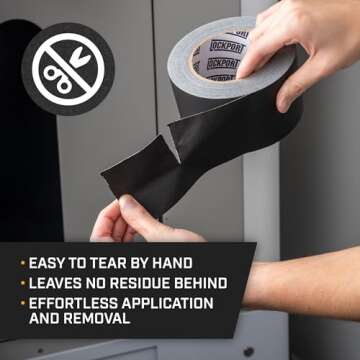 Lockport Black Gaffers Tape 3" x 30 Yards - Pro Quality