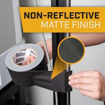 Lockport Black Gaffers Tape 3" x 30 Yards - Pro Quality