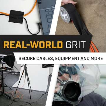 Lockport Black Gaffers Tape 3" x 30 Yards - Pro Quality