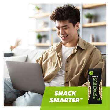 Wonderful Pistachios In Shell, Roasted & Salted Nuts, 16 Ounce Bag, Protein Snacks, Gluten Free, Healthy Snack