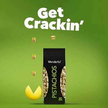 Wonderful Pistachios In Shell, Roasted & Salted Nuts, 16 Ounce Bag, Protein Snacks, Gluten Free, Healthy Snack