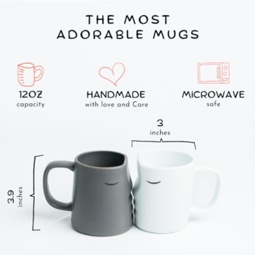 Kissing Couple Mug Set for Weddings and Engagements