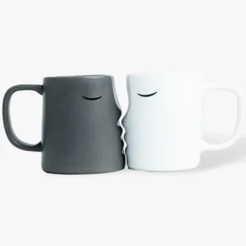Kissing Couple Mug Set for Weddings and Engagements