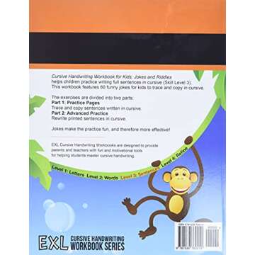 Cursive Handwriting Workbook for Kids: Jokes and Riddles