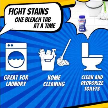 AMAZE Ultra Bleach Tablets - Lavender Scent for All Cleaning Needs