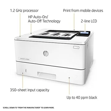 HP Laserjet Pro M402n Fast Monochrome Printer for Office