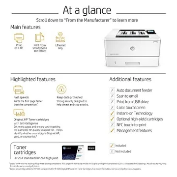 HP Laserjet Pro M402n Fast Monochrome Printer for Office