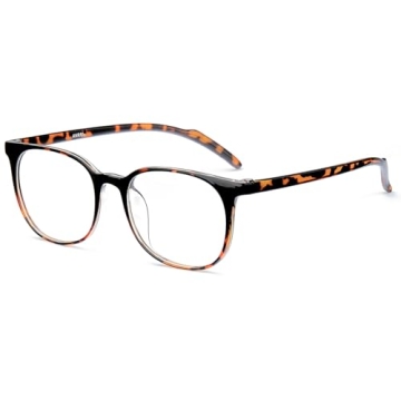 ANRRI Blue Light Blocking Glasses - Lightweight Tortoise Frame for Eye Strain Relief